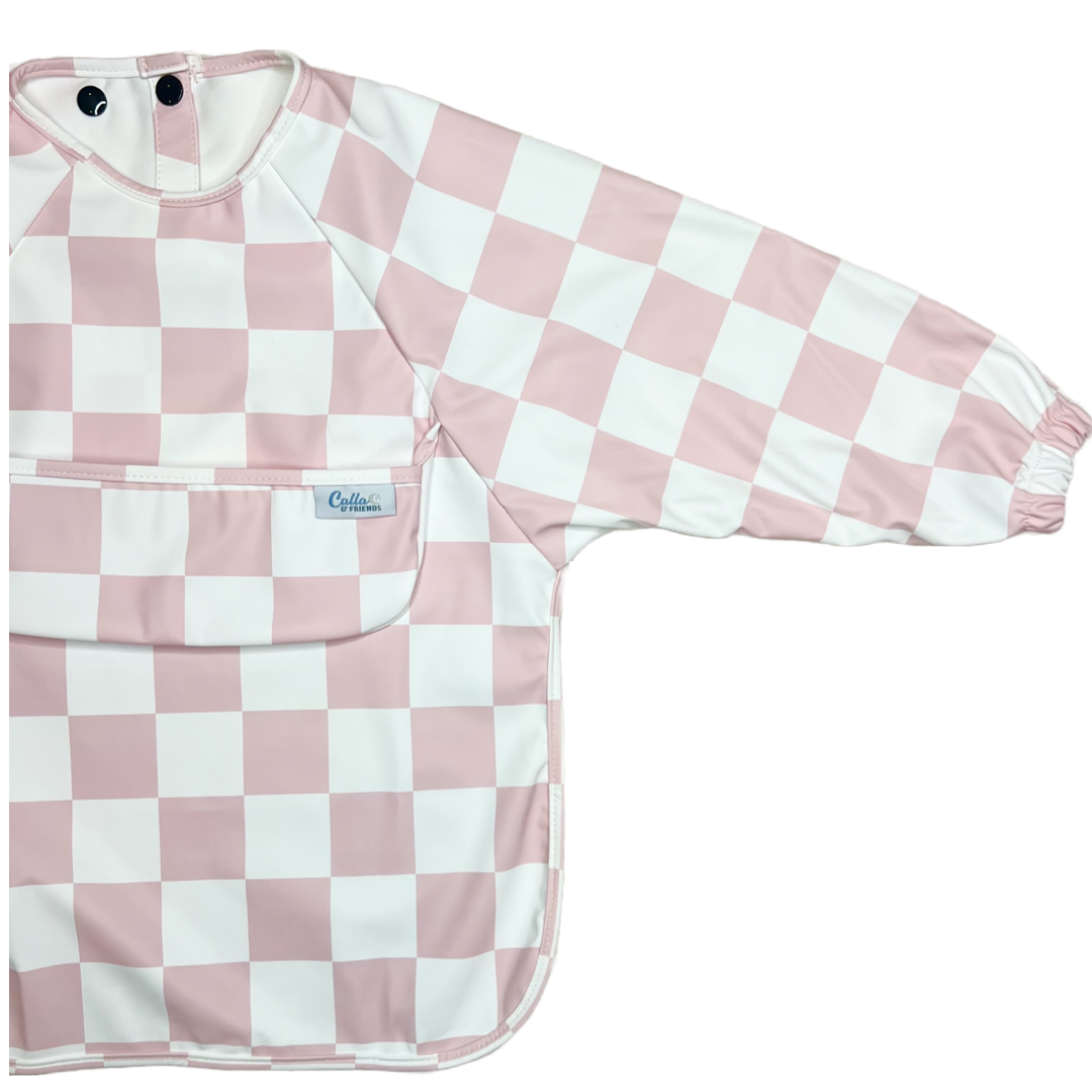 The Grayson Long Sleeve Bib - Checkered: Khaki