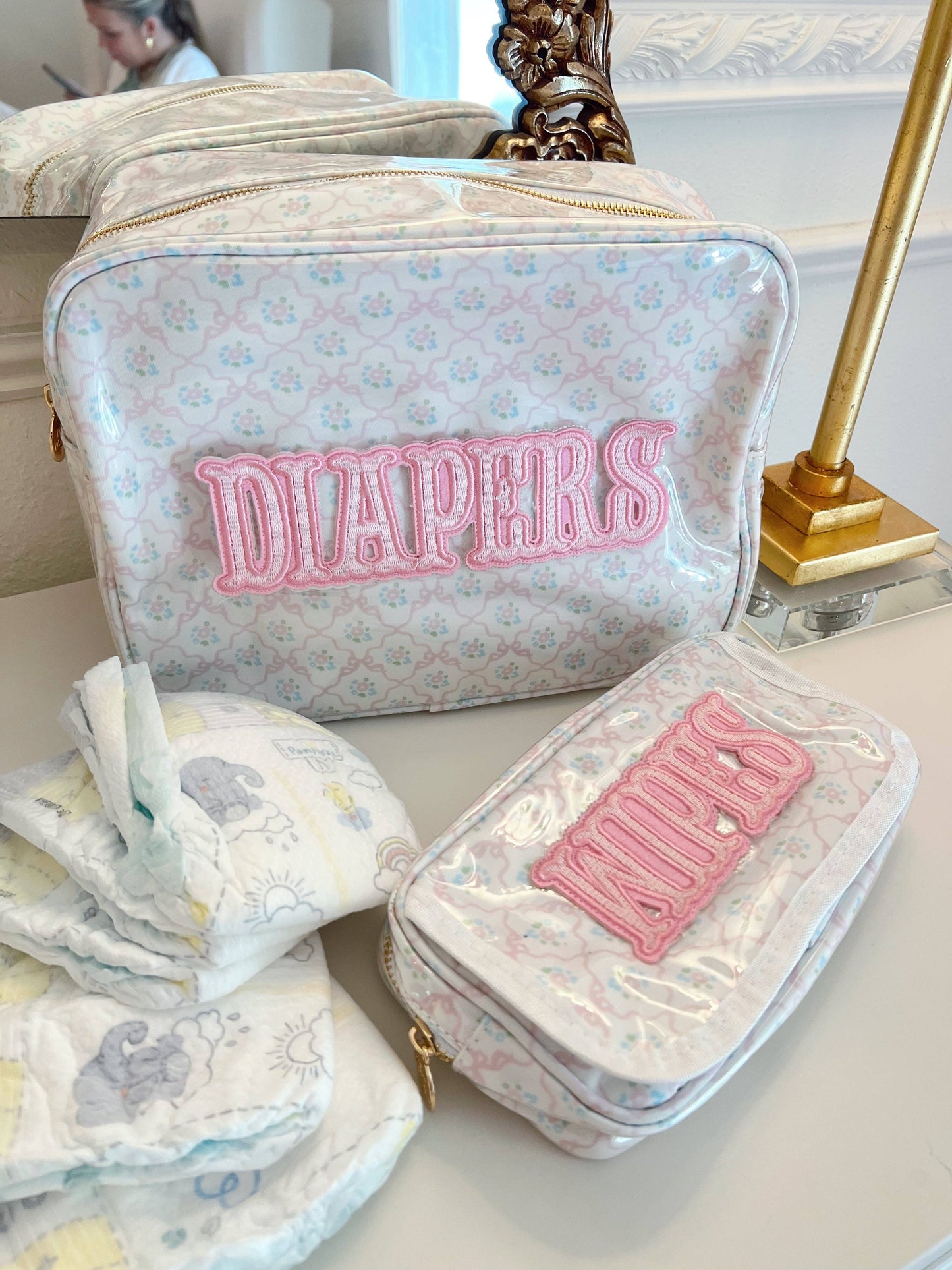 Diapers XL - Clear Coat Bag: Tan