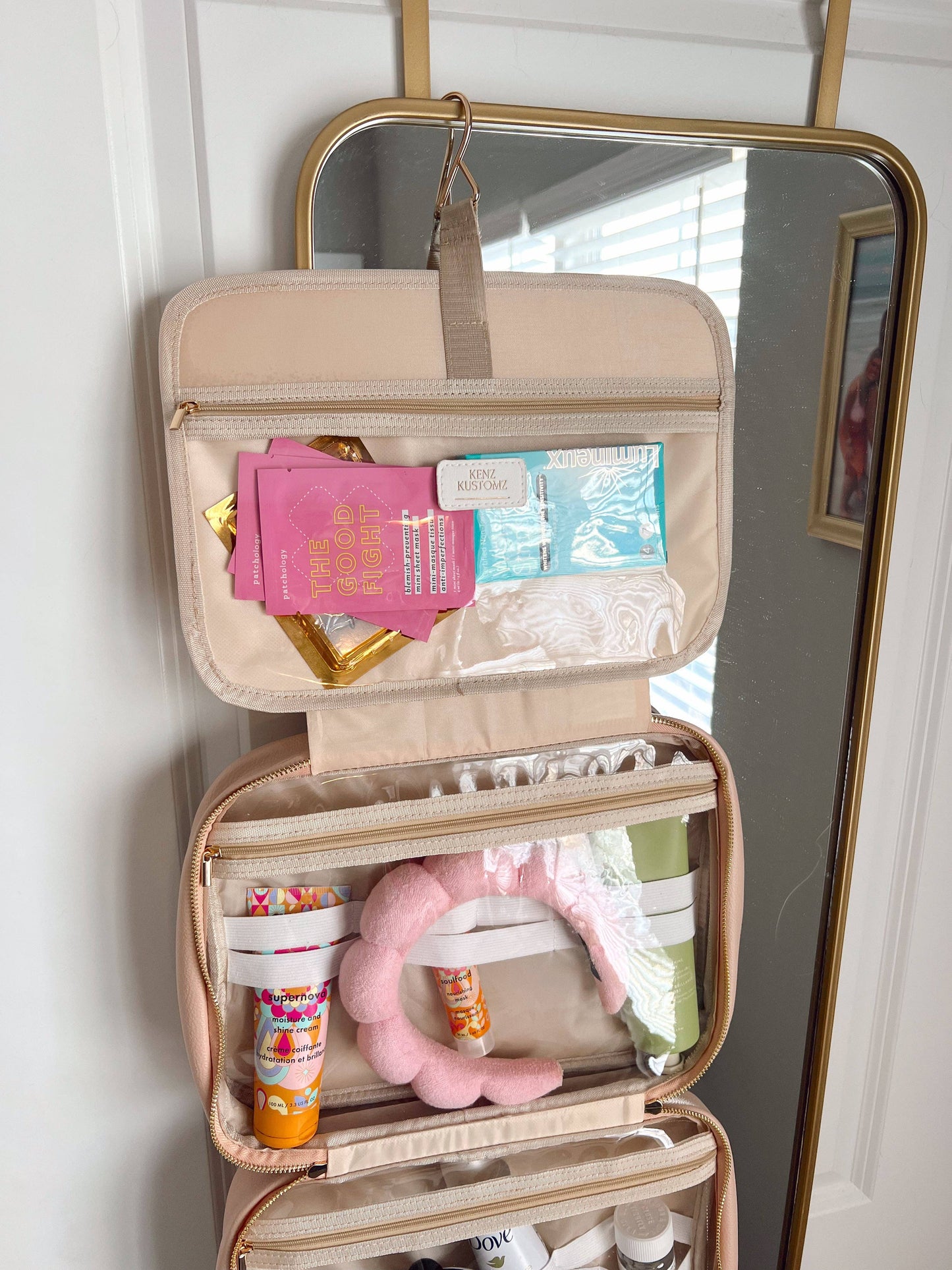 All The Things - Leather Hanging Bag: Black Leather