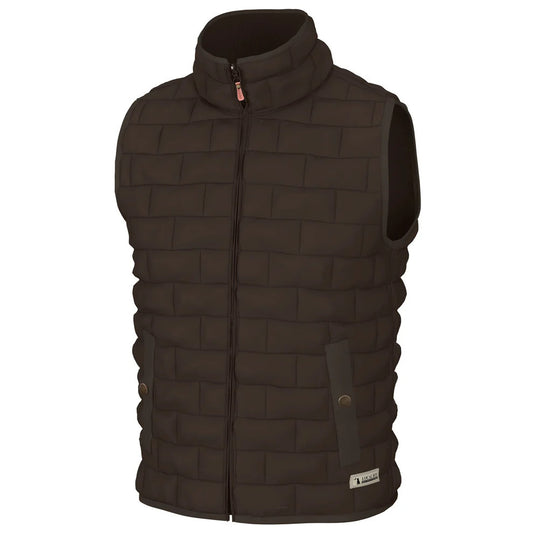Local Boy- Brick quilted Vest- brown