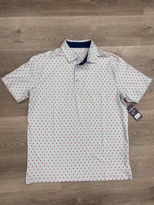 Barstool blue and red stool polo