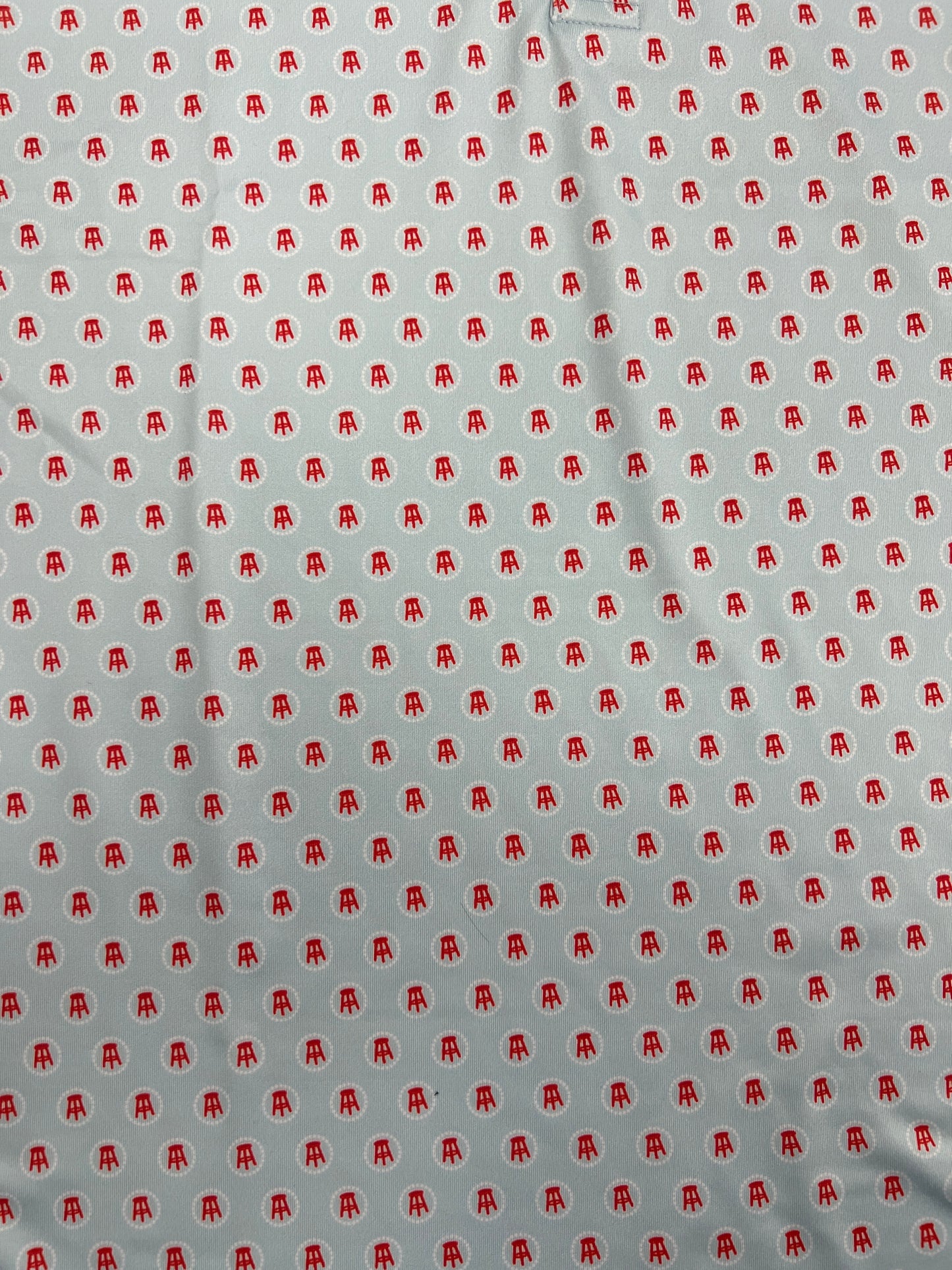 Barstool blue and red stool polo