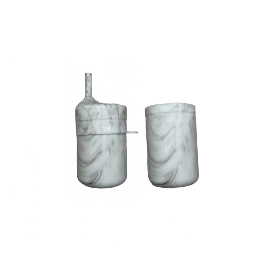 Silicone Transitional Straw Cup: Powder Blue