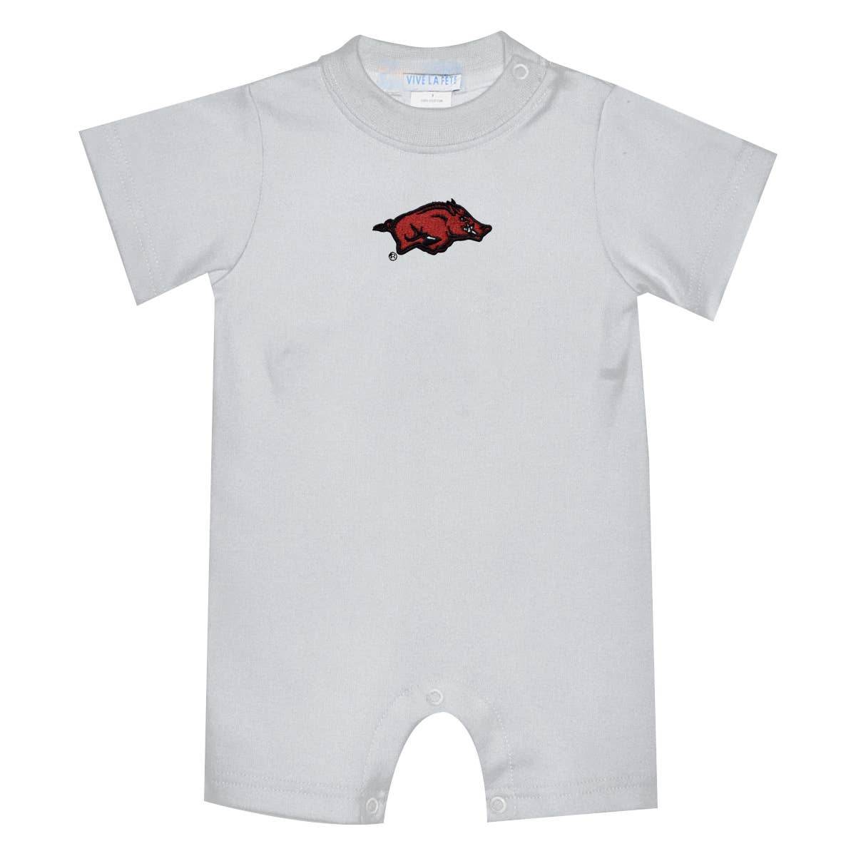 Arkansas Razorbacks Embroidered Short Sleeve Romper