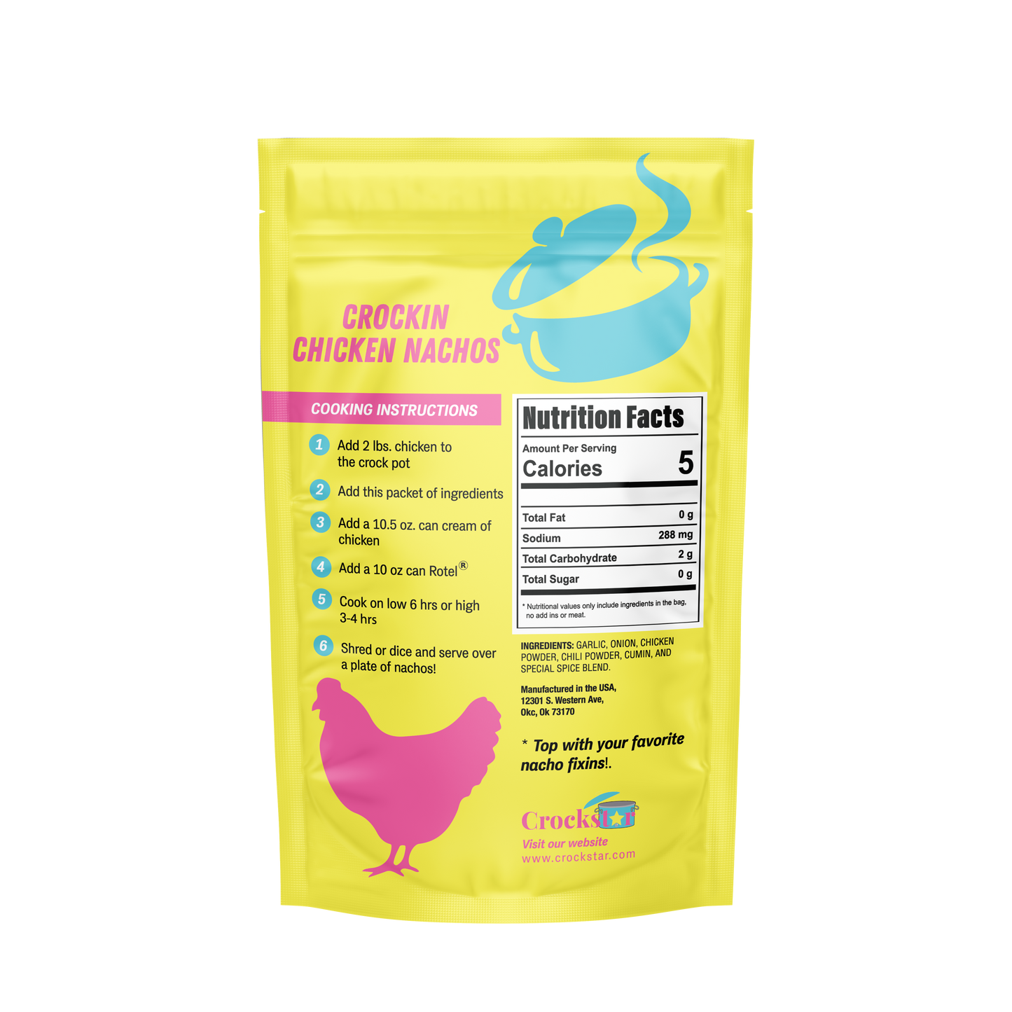Crockstar Crockin Chicken Nachos