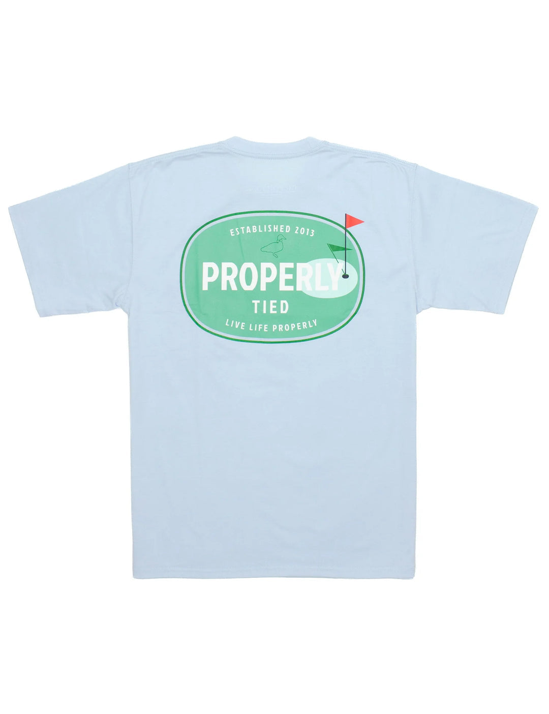 Boys The Links SS Periwinkle- properly tied