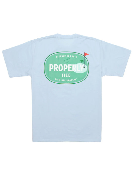 Boys The Links SS Periwinkle- properly tied