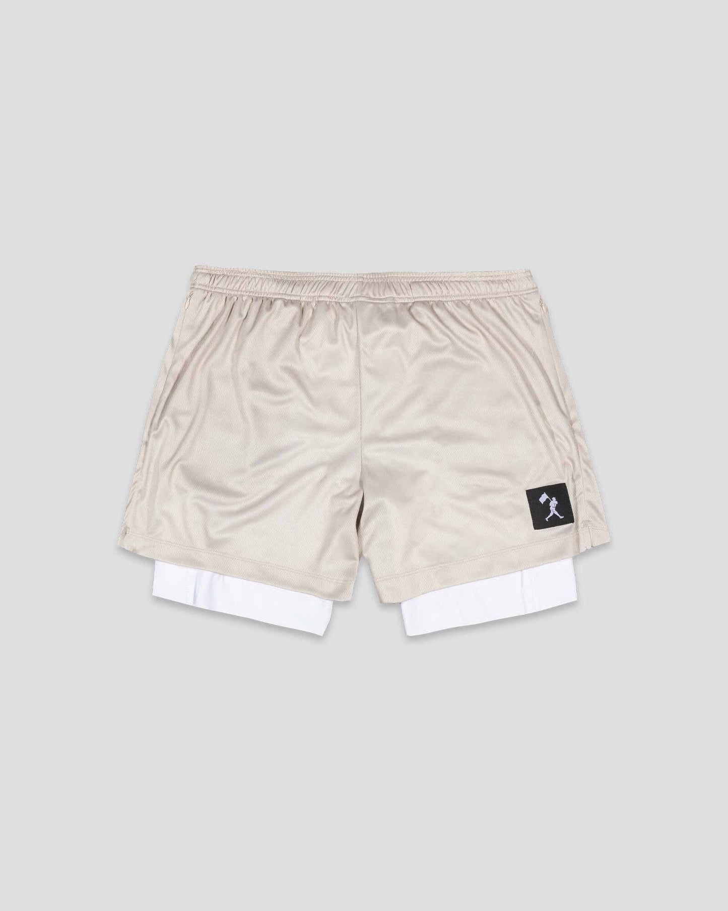 Diamond Air Liner Mesh Training Shorts (Cream)