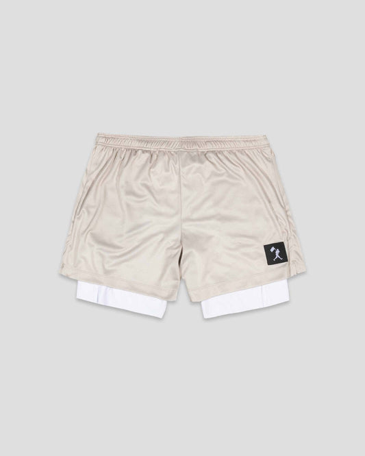 Diamond Air Liner Mesh Training Shorts (Cream)