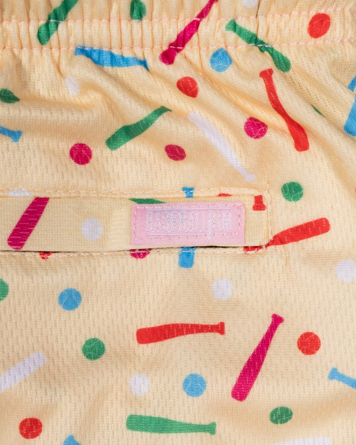 Youth Batter Up Bakery Confetti Cupcake Diamond Air Mesh Shorts
