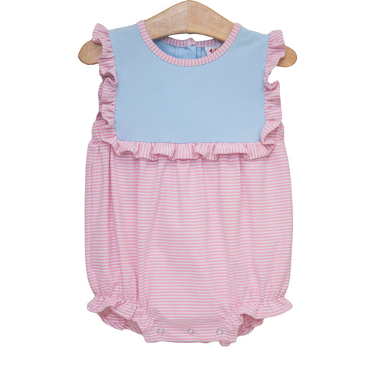 Jellybean Ruby Bubble- Light Blue and Pink Stripe