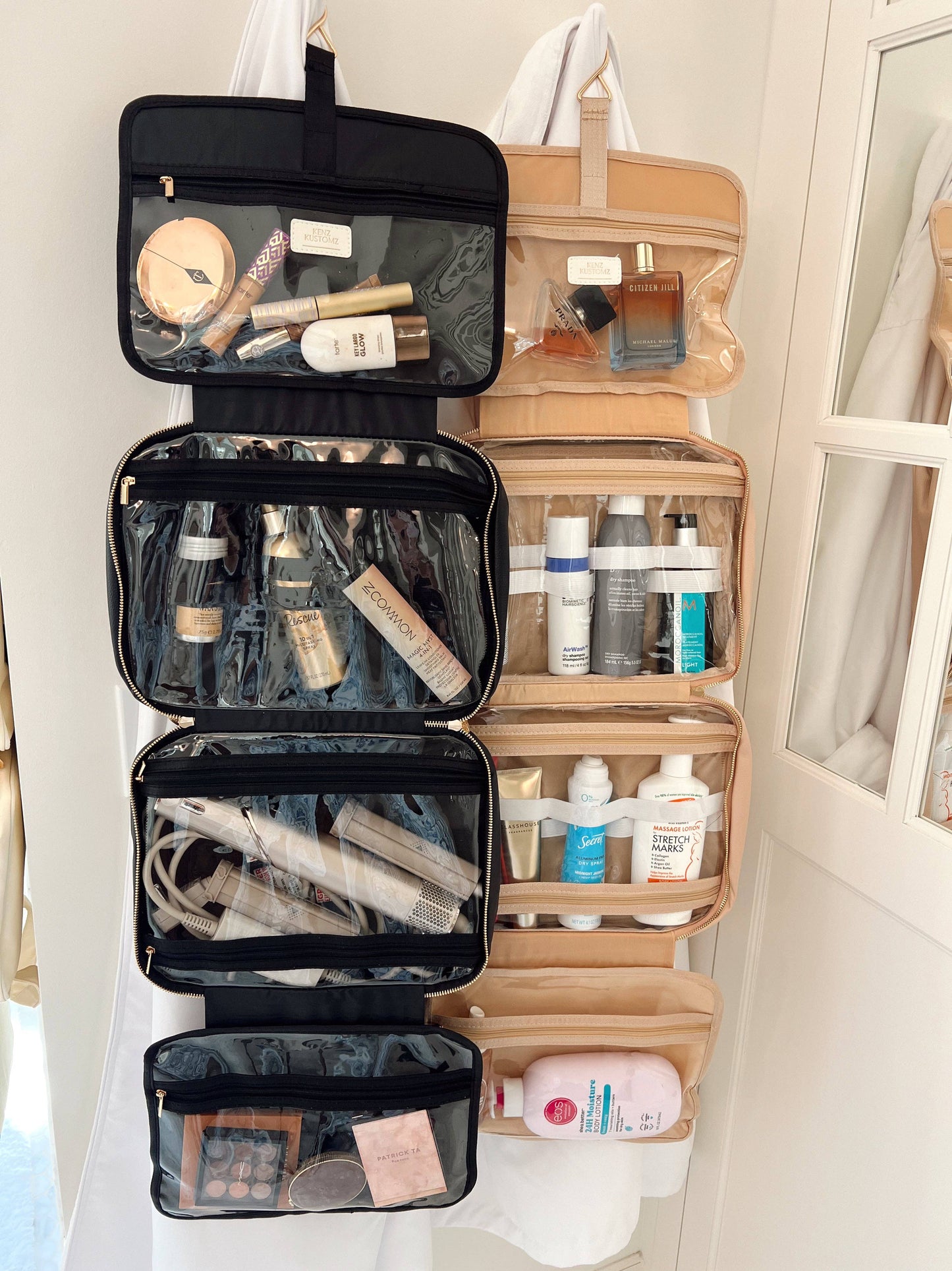 All The Things - Leather Hanging Bag: Black Leather