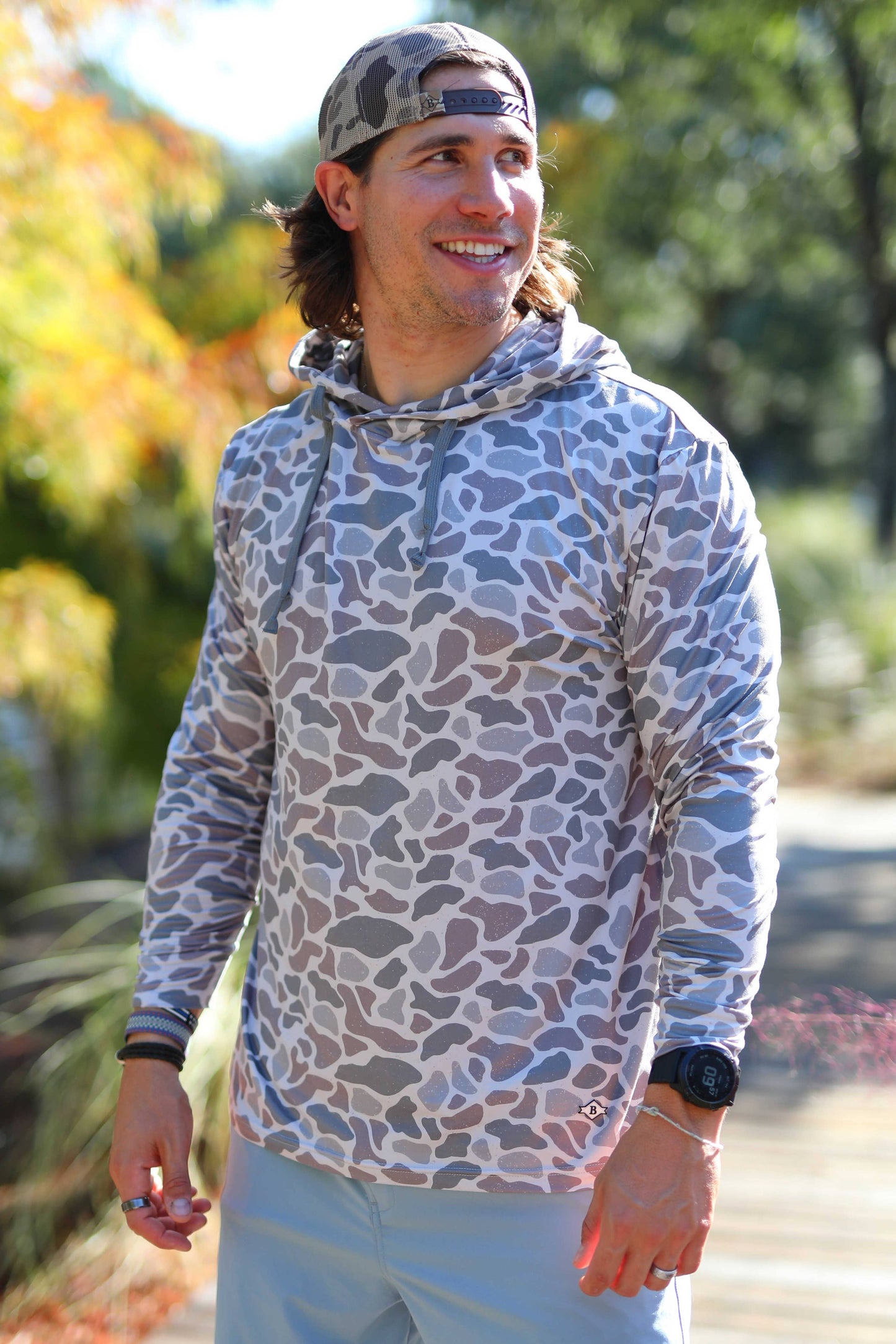 Burlebo Performance Hoodie - Classic Deer Camo