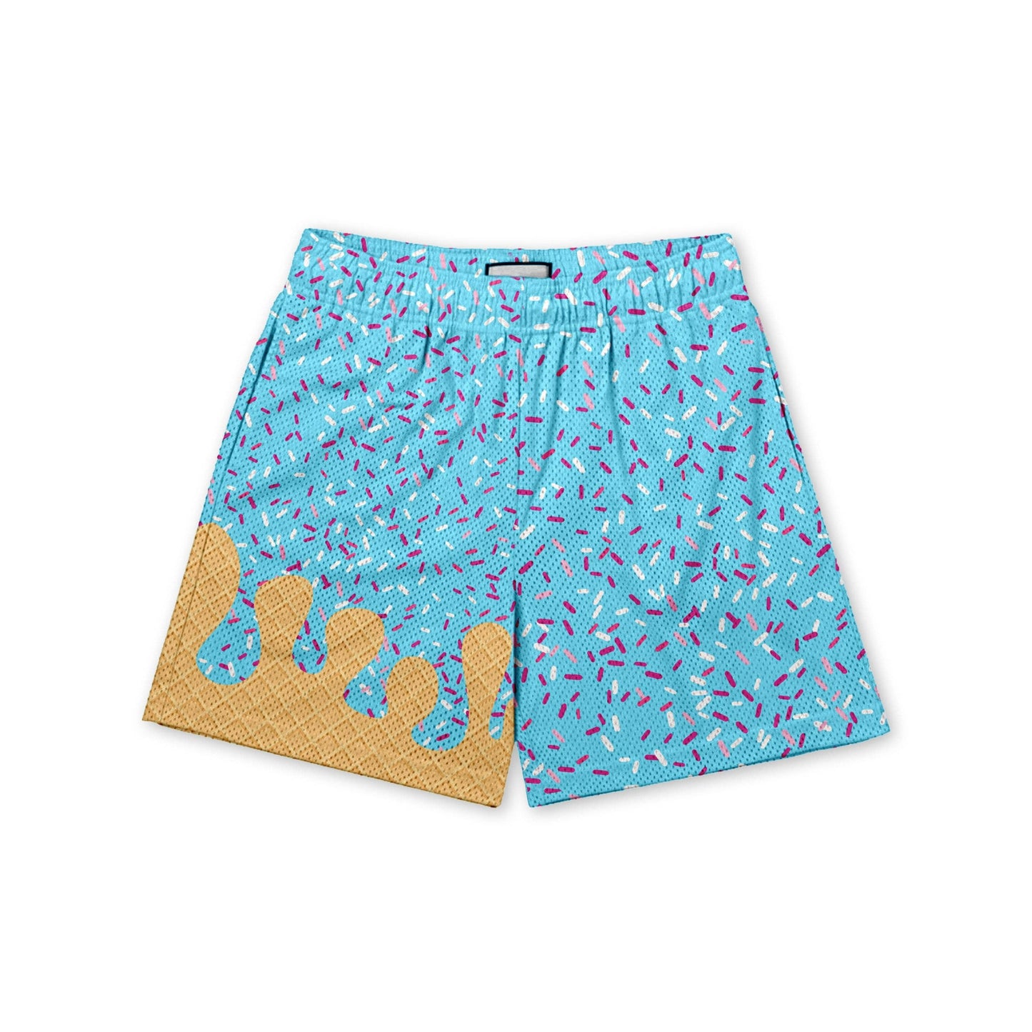 Baseball Ice Cream Drip Shorts blue