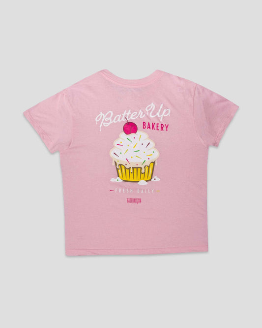 Batter Up Bakery Confetti Cupcake Youth T-Shirt: Youth Large