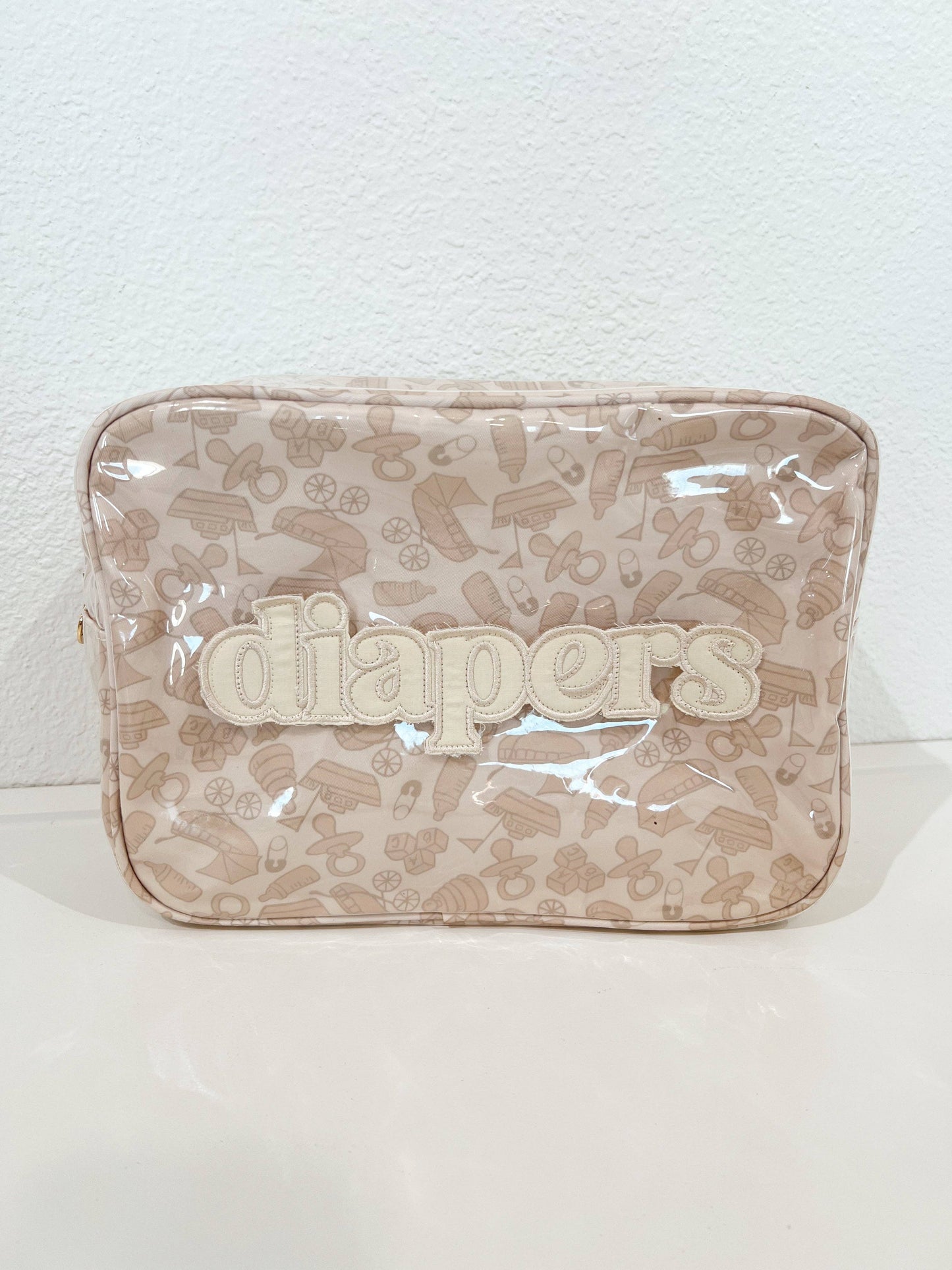 Diapers XL - Clear Coat Bag: Tan