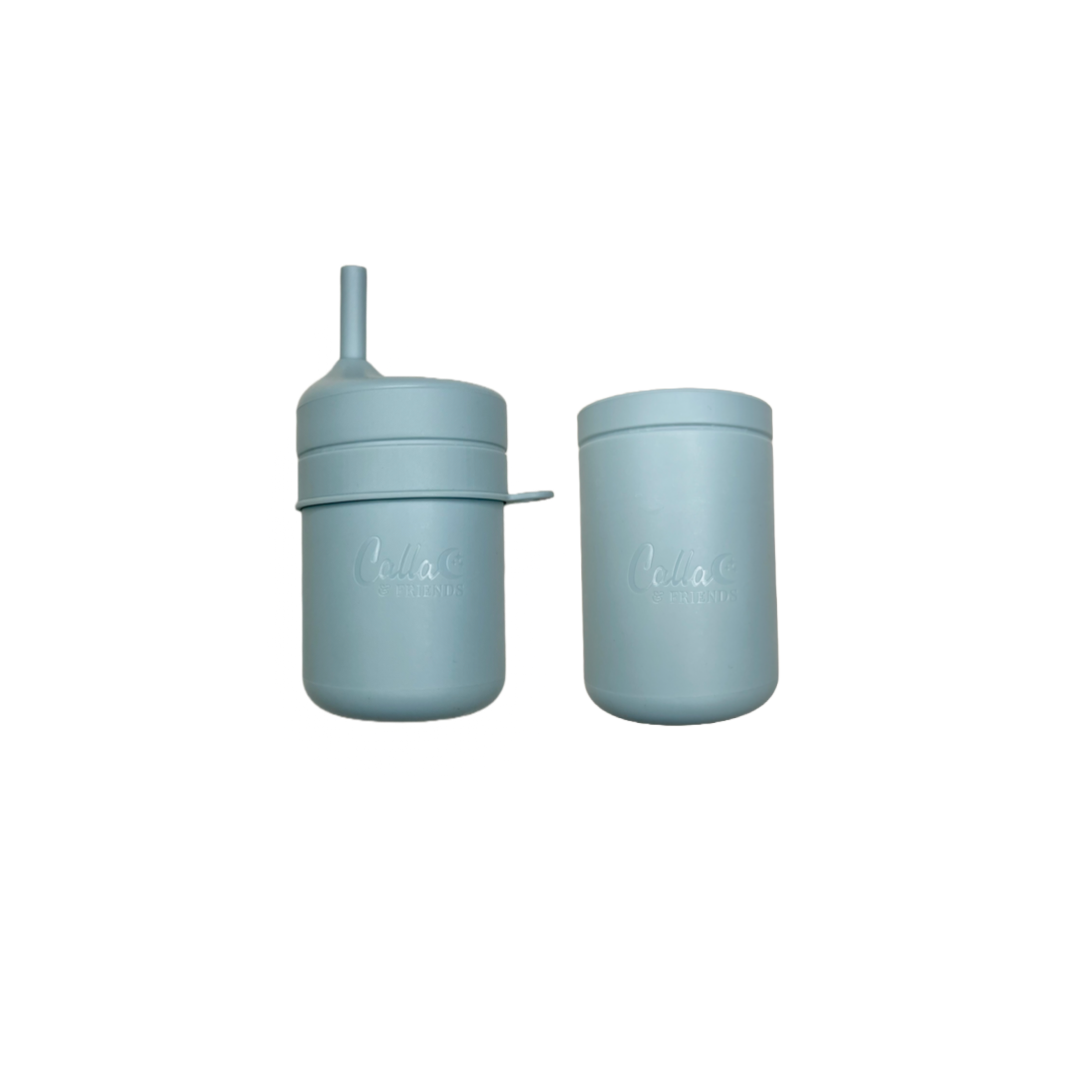 Silicone Transitional Straw Cup: Petal Pink