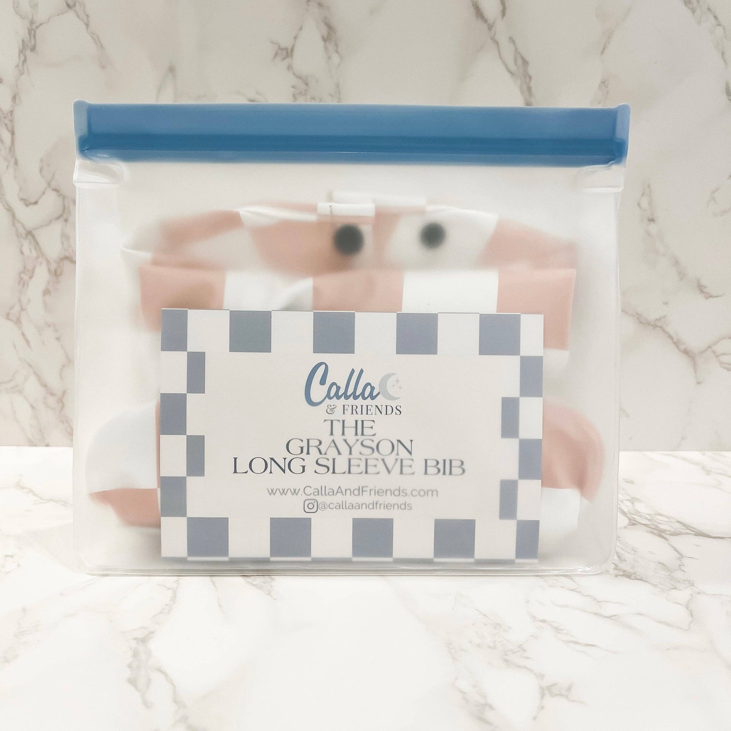 The Grayson Long Sleeve Bib - Checkered: Khaki