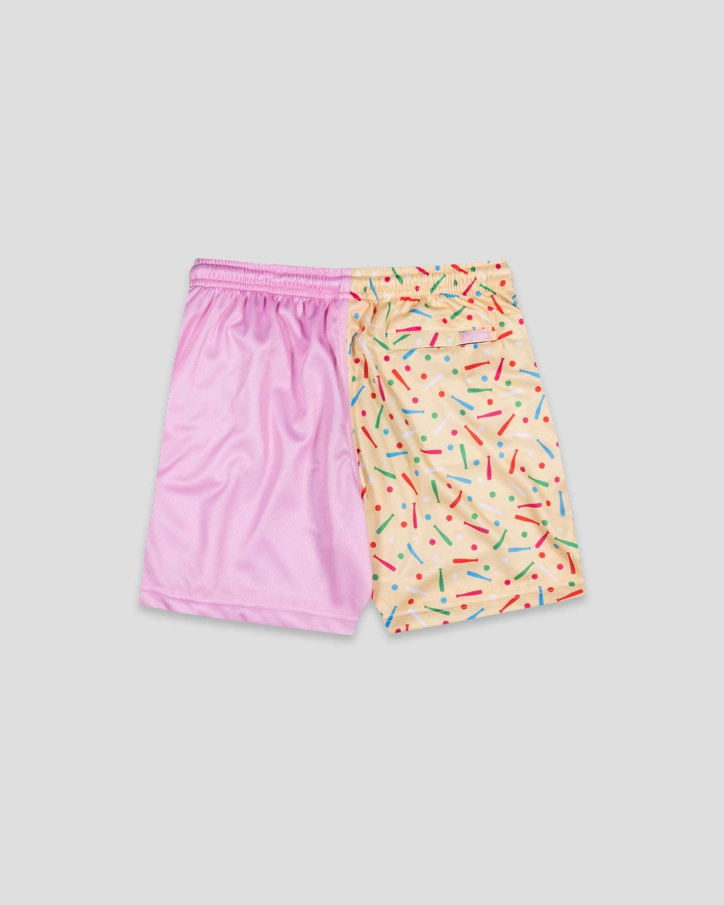 Youth Batter Up Bakery Confetti Cupcake Diamond Air Mesh Shorts