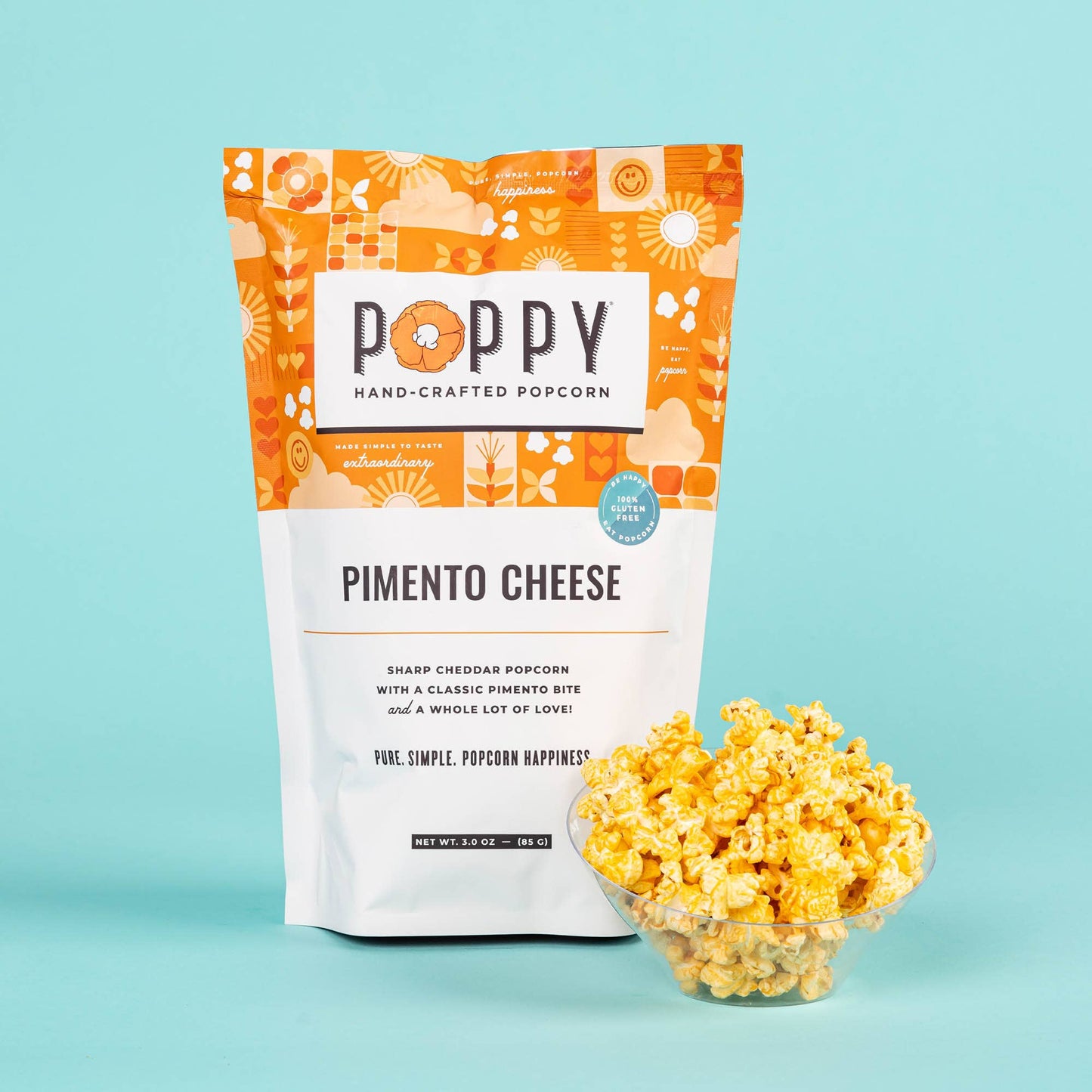 Pimento Cheese Poppy Popcorn