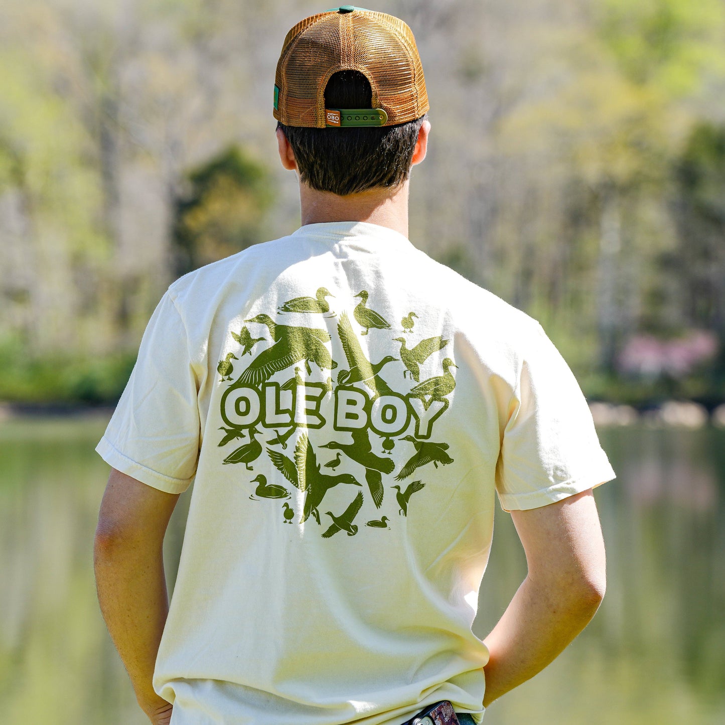 OLE BOY: Circle Duck Pocket Tee