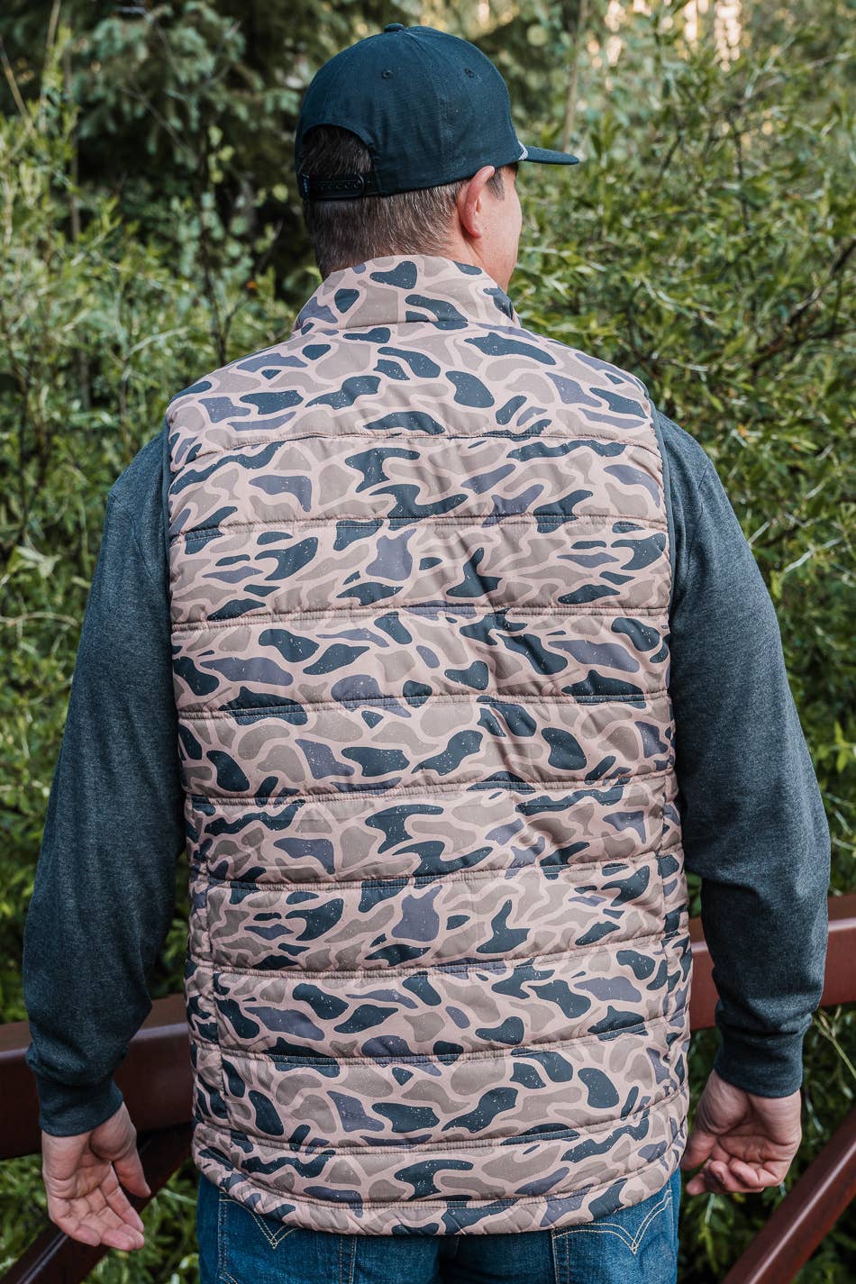 Burlebo Puffer Vest - Gauge Camo