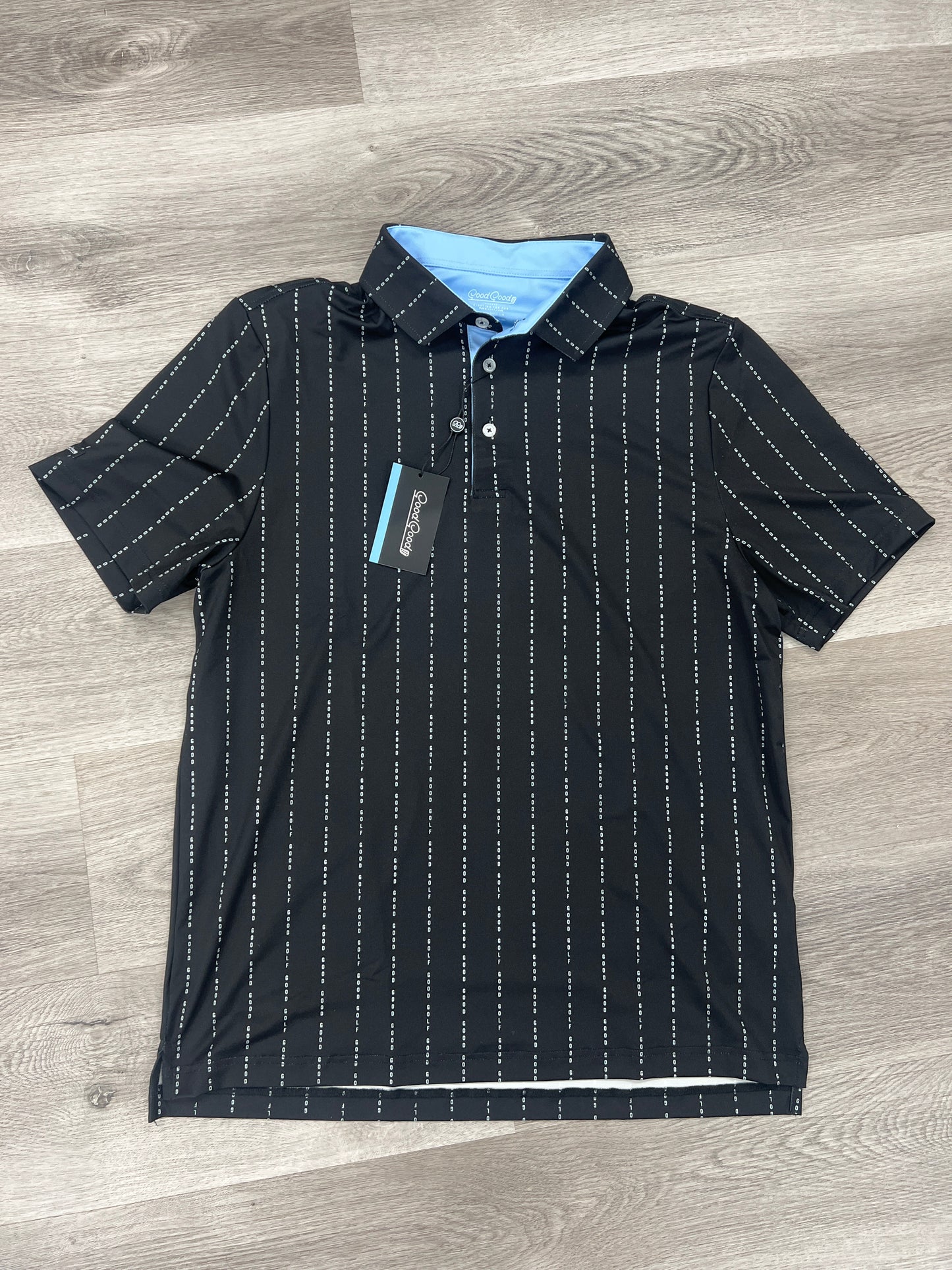 Good good gold through the line polo