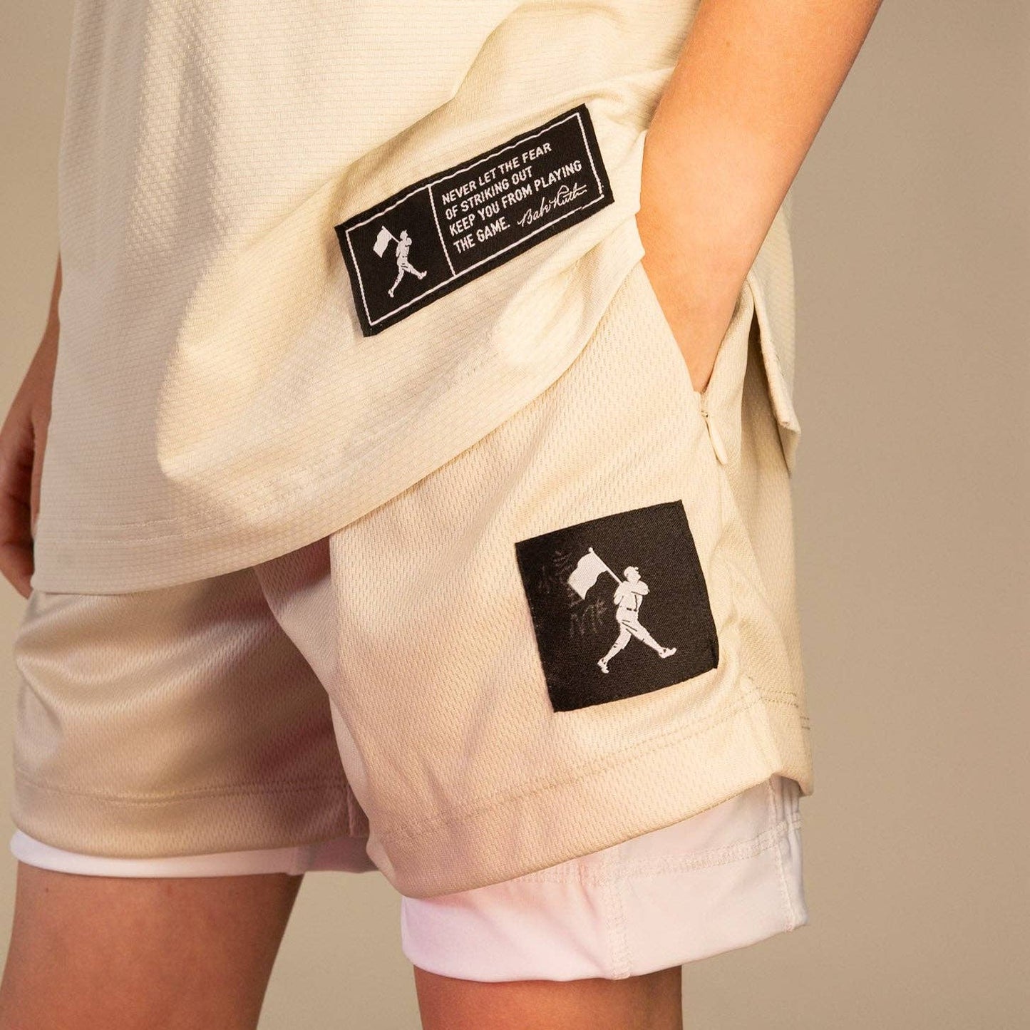 Diamond Air Liner Mesh Training Shorts (Cream)