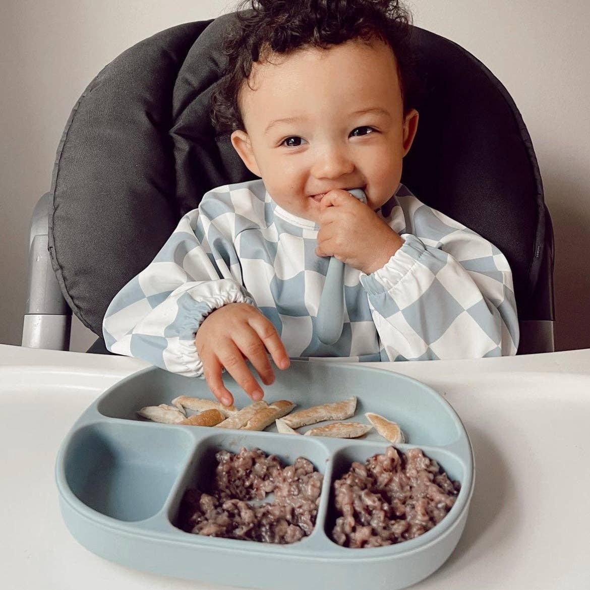 The Grayson Long Sleeve Bib - Checkered: Khaki