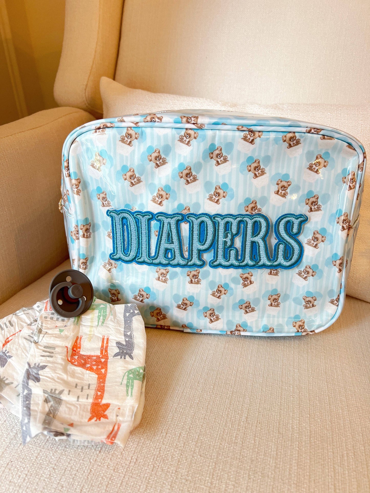 Diapers XL - Clear Coat Bag: Tan