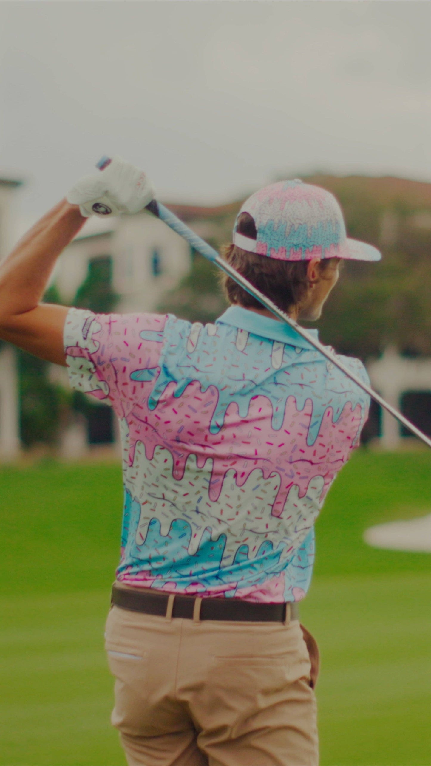 Shank it golf Ice Cream Drip Polo