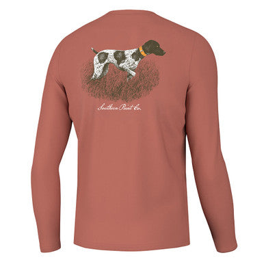Boys' Southern Point Co. Long Sleeve Greyton T-Shirt - Chili Oil