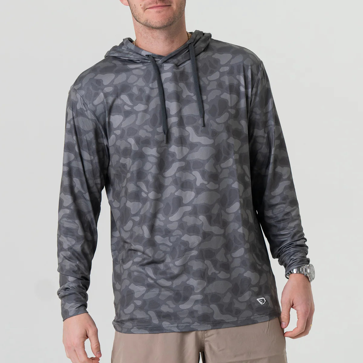 Burlebo Performance Hoodie - Stone Camo