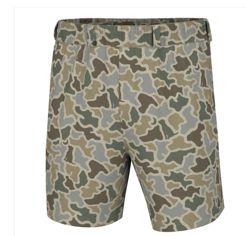 Local boy camo volley shorts