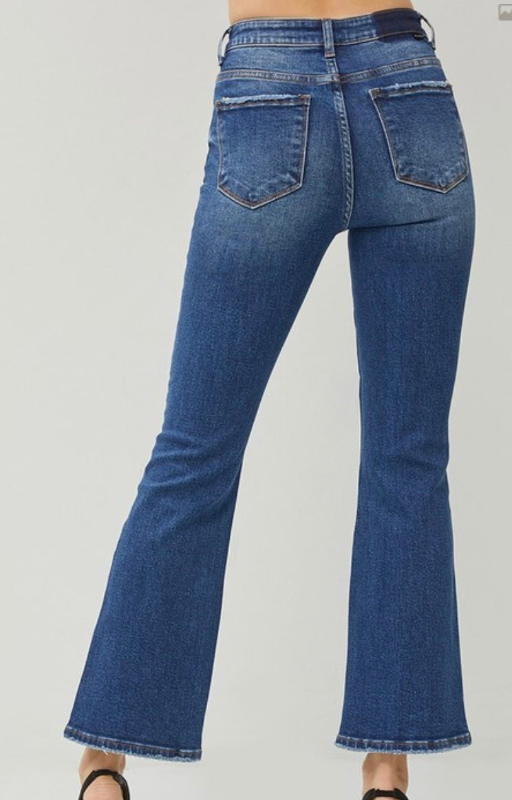 RISEN HIGH RISE ANKLE FLARE JEANS RDP5601