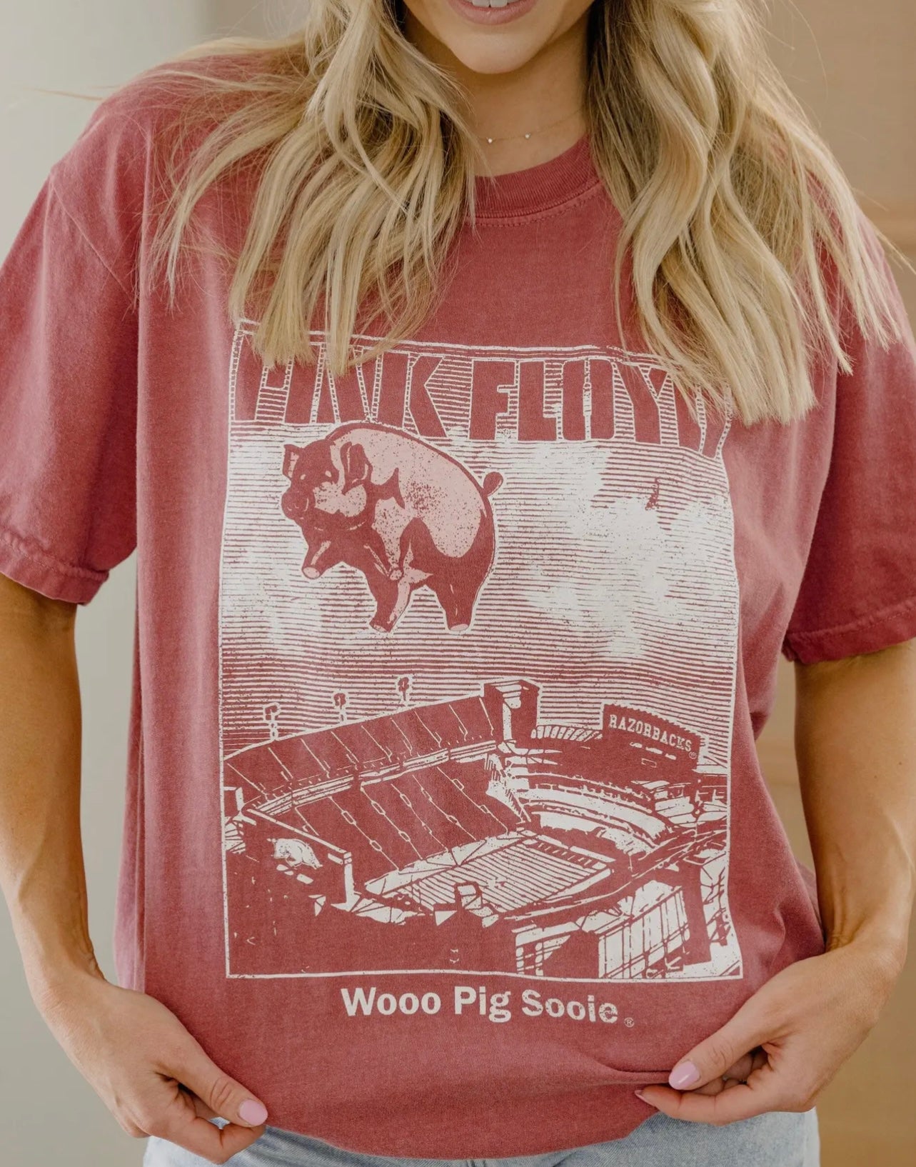 Pink Floyd Arkansas Razorback tee