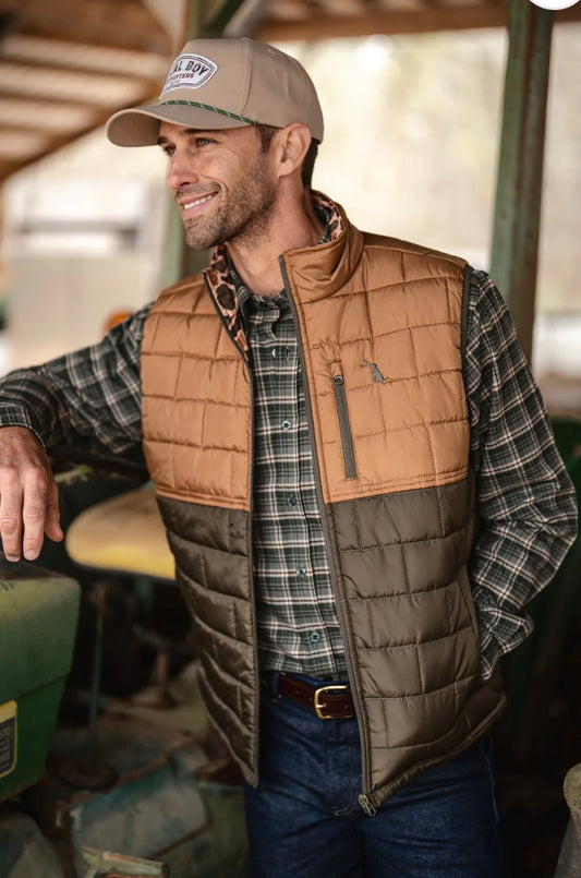 Local boy Duck Down Reversible Vest