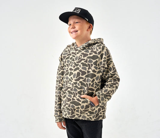 Burlebo youth fleece hoodie - classic deer camo