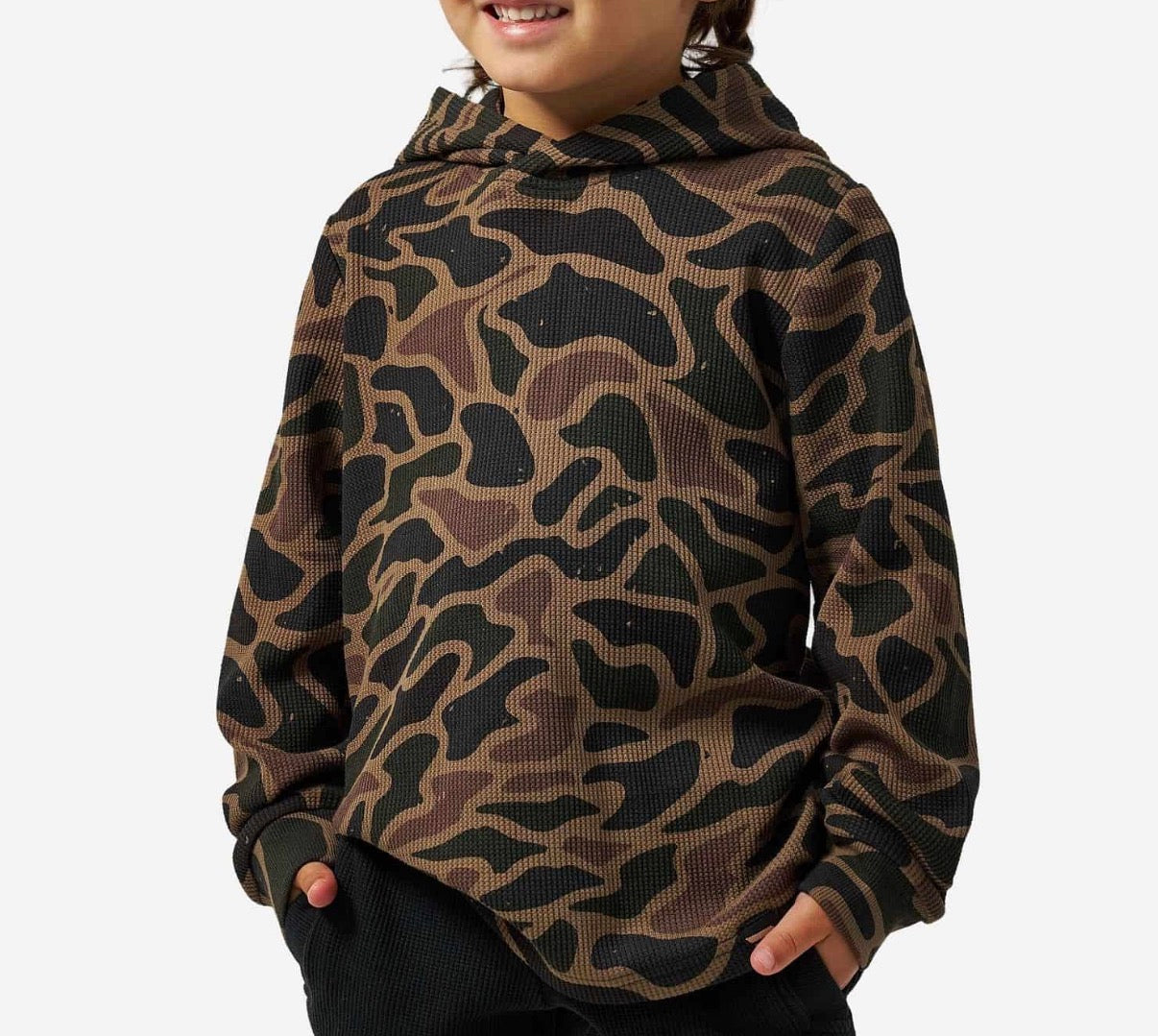 Burlebo youth thermal hoodie - Bendita camo