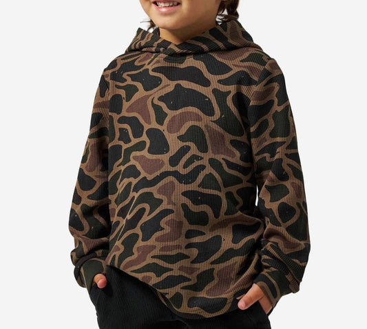 Burlebo youth thermal hoodie - Bendita camo