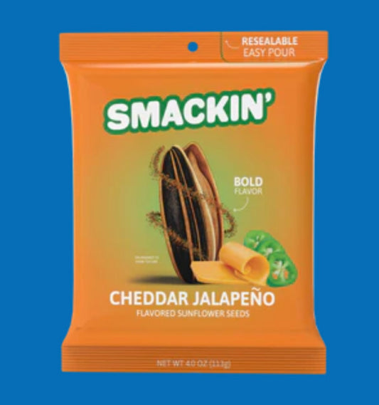 Smackin’ Sunflower Seeds Cheddar Jalapeño Large Bag