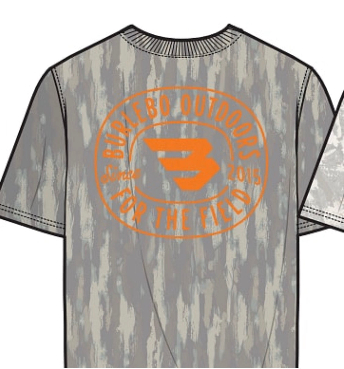 Burlebo youth vintage washed graphic tee - field badge
