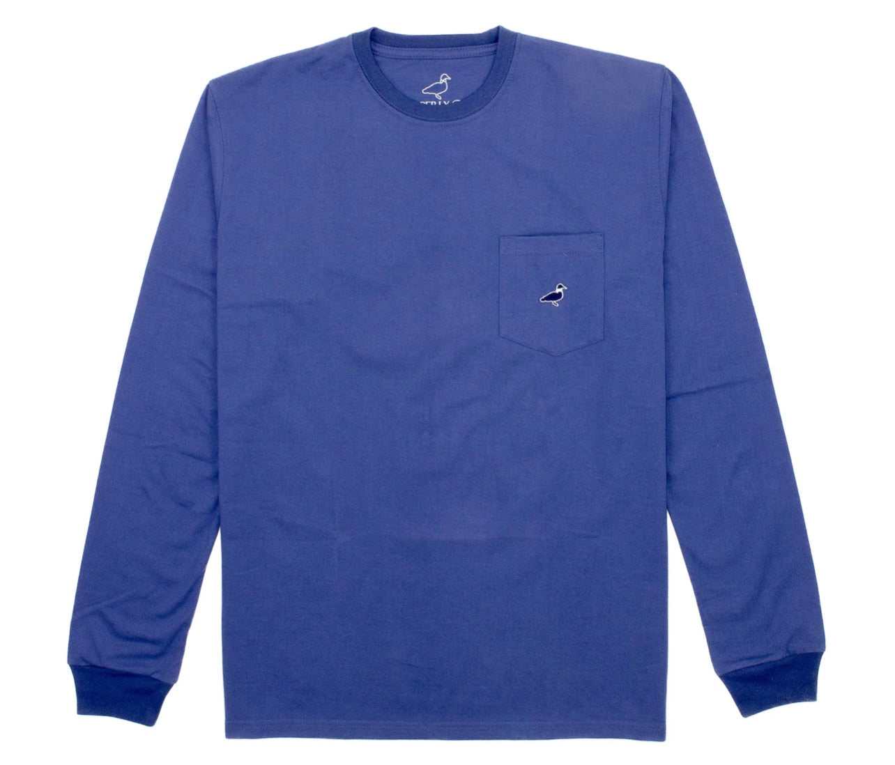 Properly tied Parker Pocket Tee LS River Blue