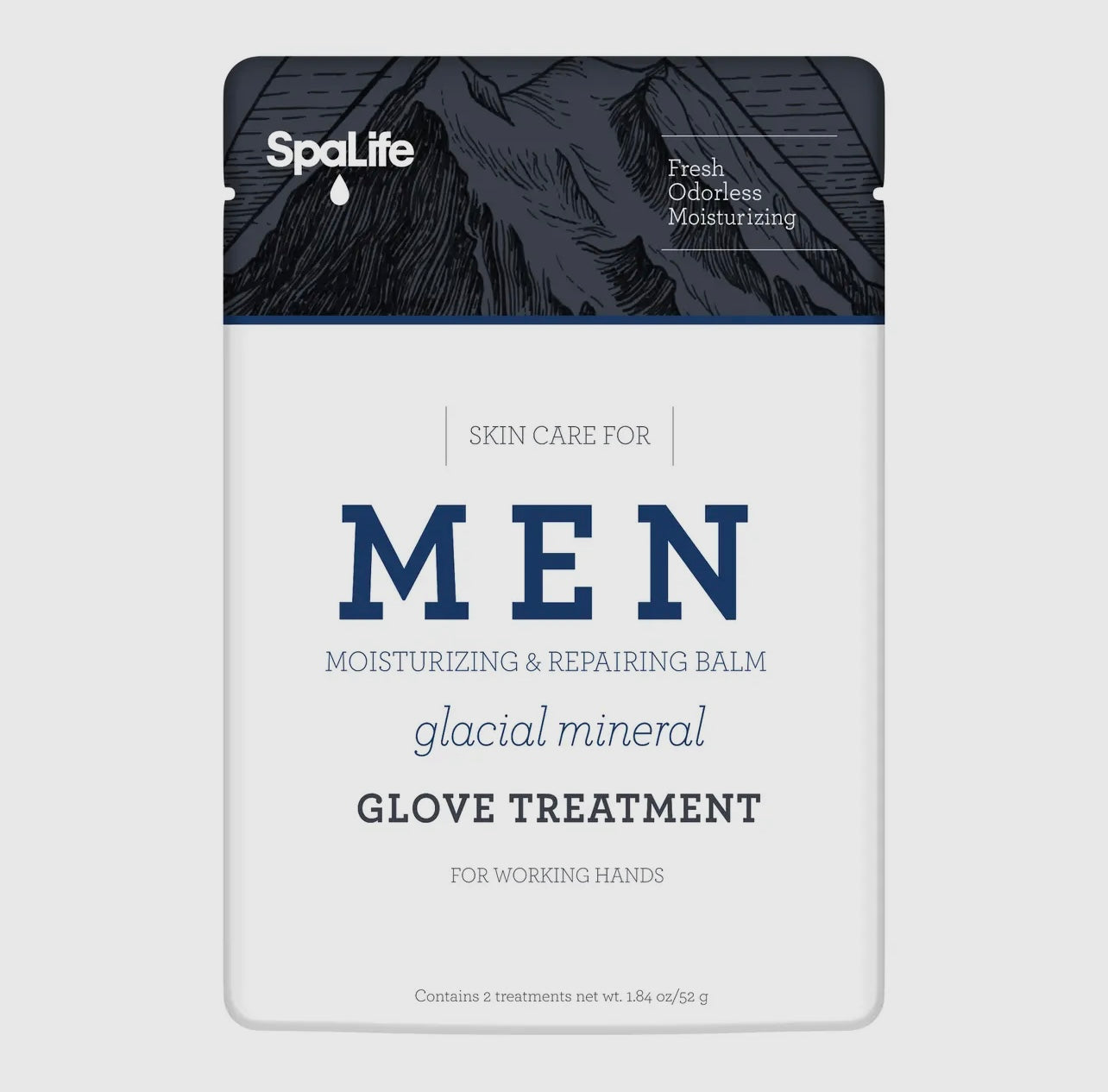 Men’s glacial mineral glove treatment