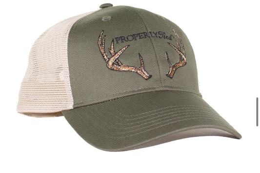 Properly Tied: Trucker Hat Antlers