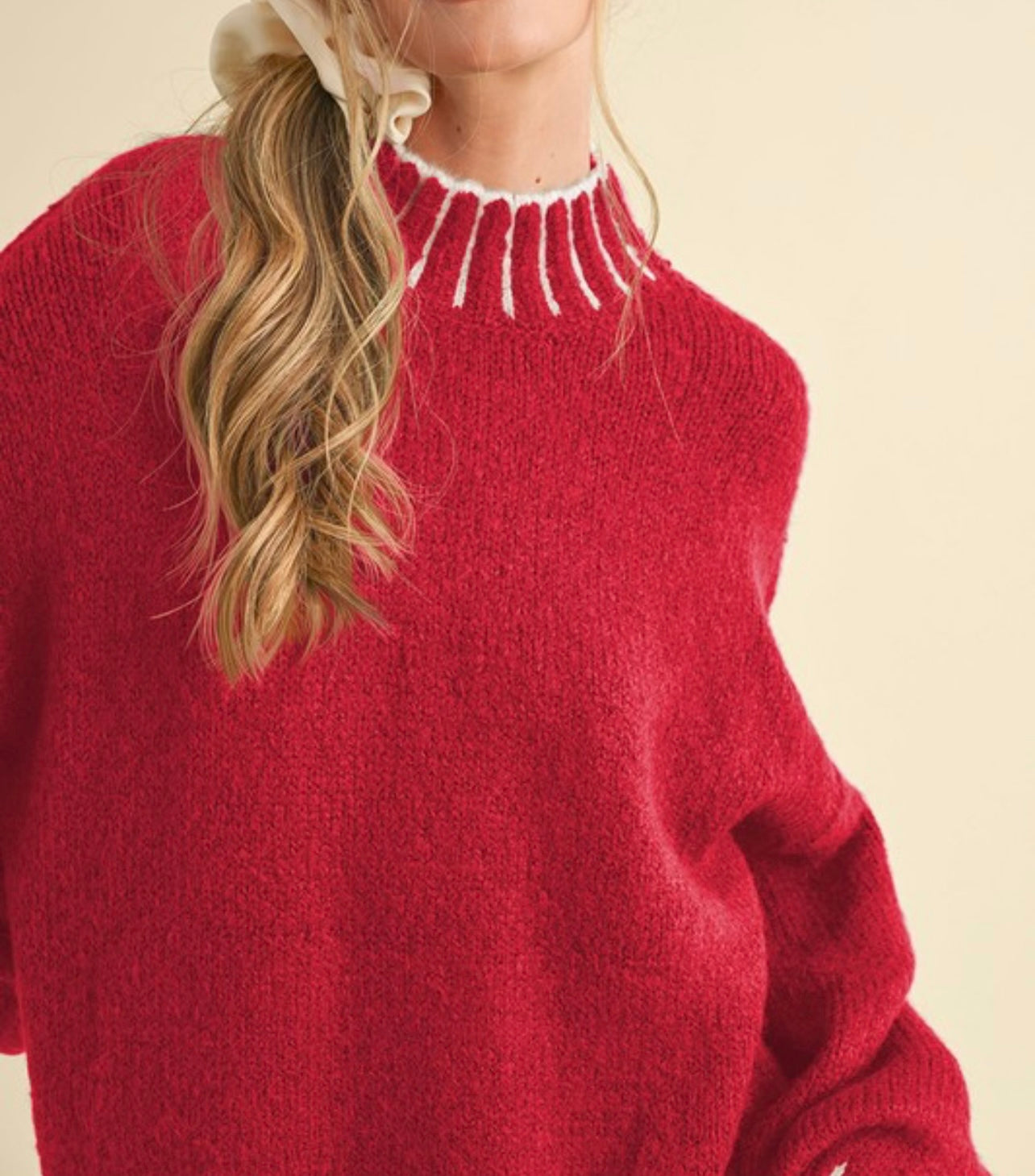 Oversized Scarlett red sweater