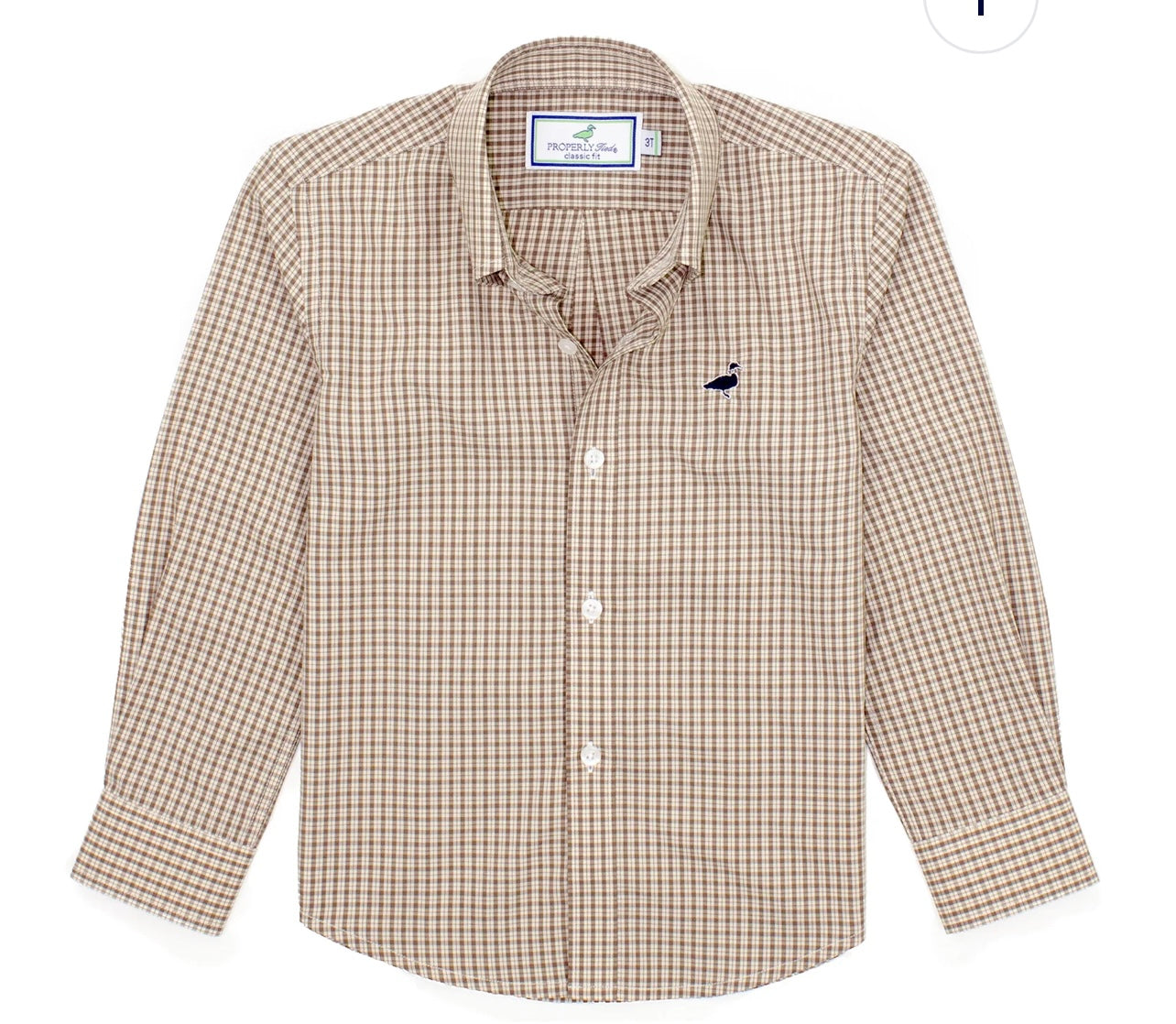 Properly tied Boys Seasonal Sportshirt Timber