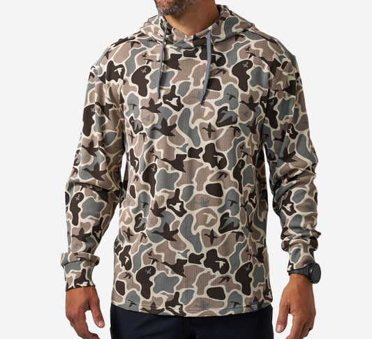 Burlebo thermal hoodie - mallard mayhem camo