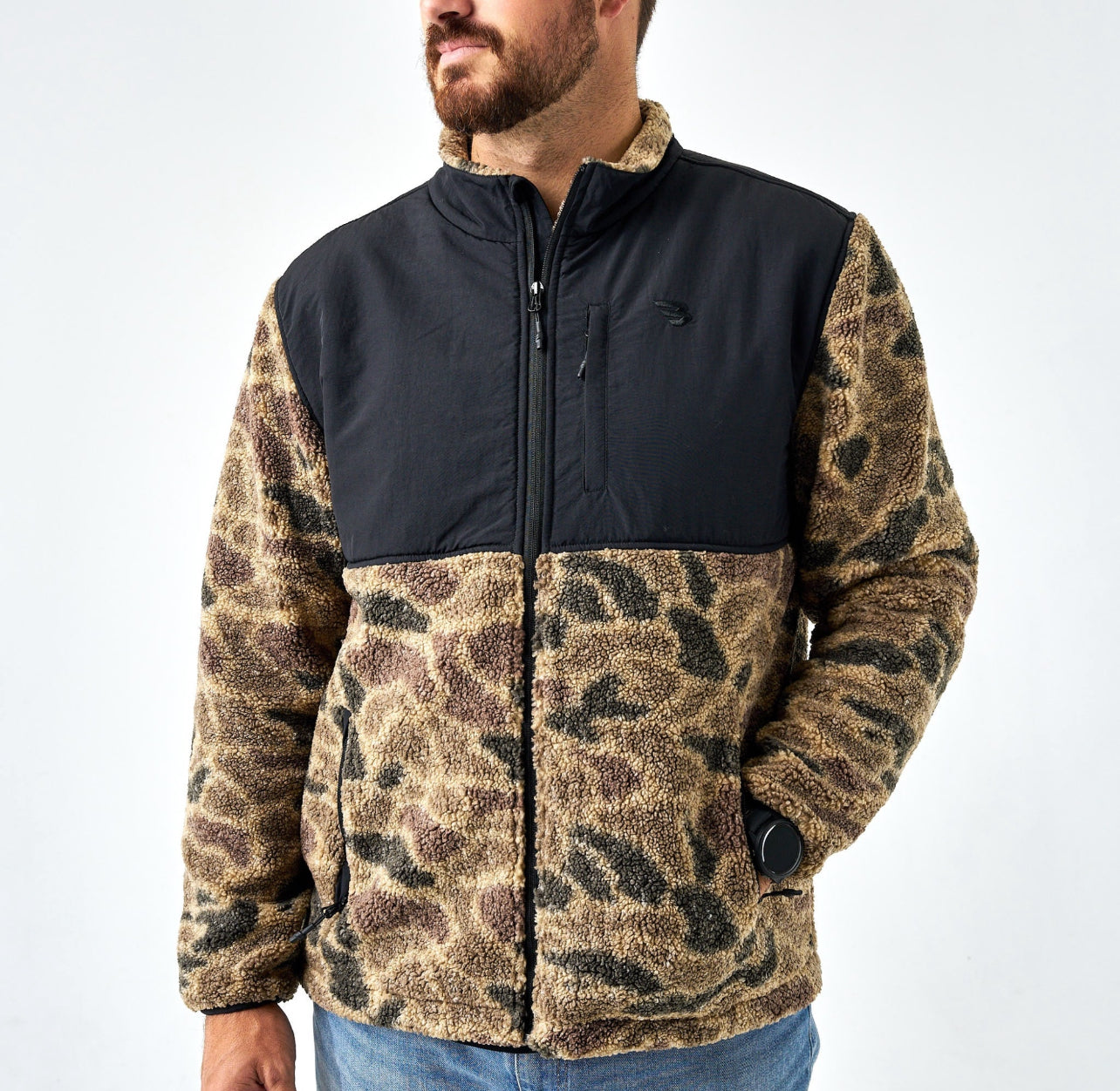 Burlebo full zip Sherpa Rocky Mountain camo