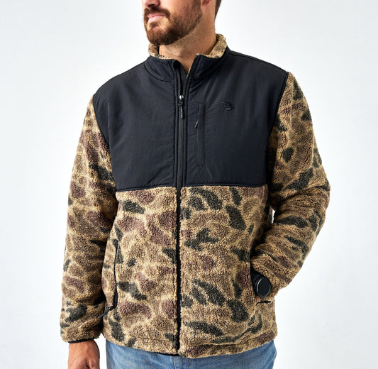Burlebo full zip Sherpa Rocky Mountain camo